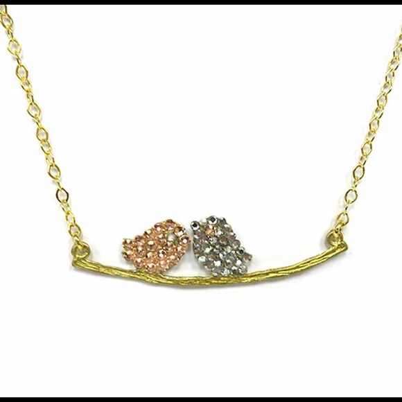 Our Lil’Lovebirds Necklace in Austrian Crystal-NWT-Boutique - Picture 5 of 8